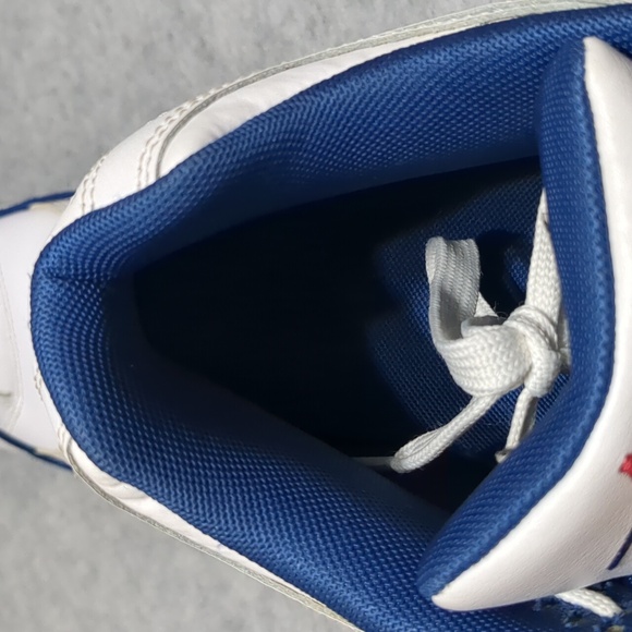 Nike Air Flight 89 Dark Royal Blue White Red Custom Men's Shoes Size 9.5 - Picture 5 of 10